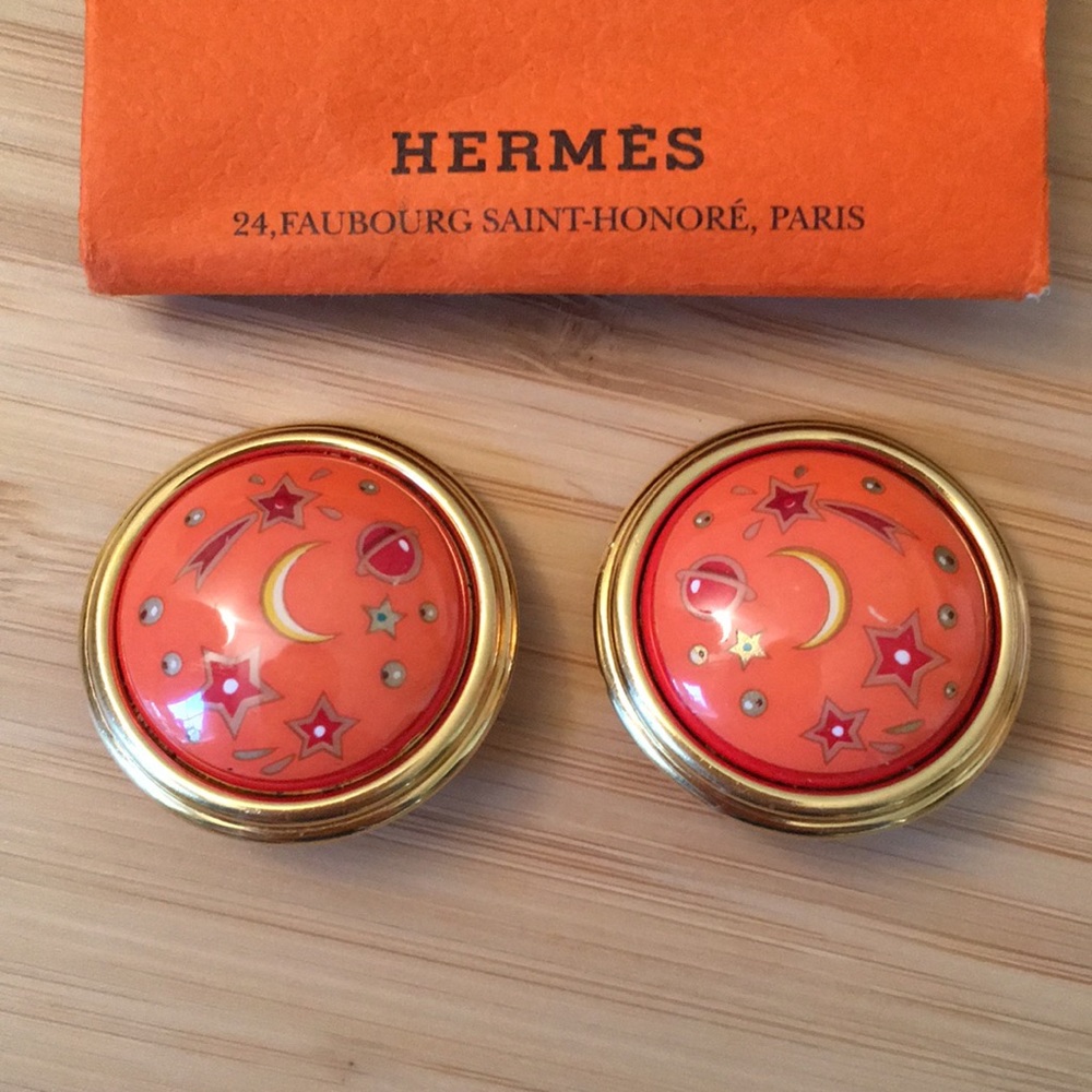 Accepting offers! Hermes vintage clip on earrings